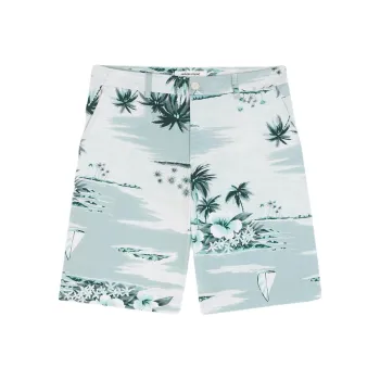 Maison Kitsune Graphic Printed Shorts