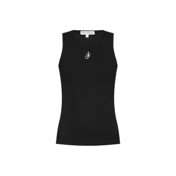 JW Anderson Anchor logo Ribbed Tank Top