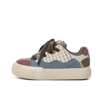 Nrillo Skateboard Shoes Women's Low Top Cameo Brown