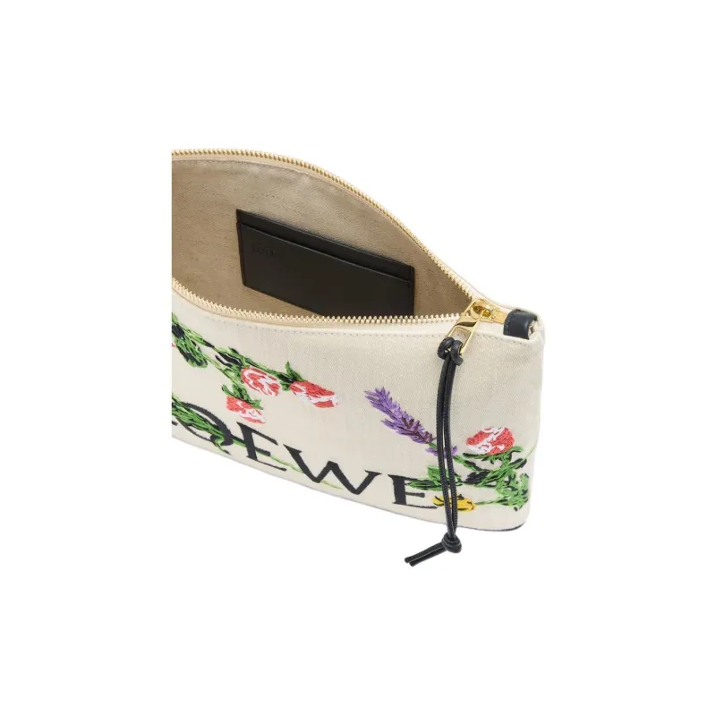 LOEWE Denim Clutch Medium Size Women's Linen-2