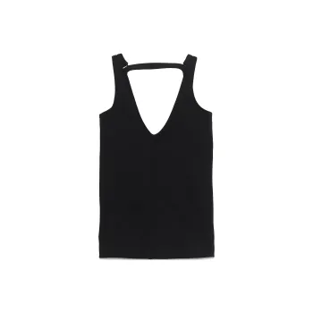 MM6 Maison Margiela Strap Detailed Open Back Tank Top