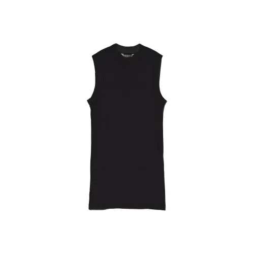 Auralee Super High Gauge Sheer Rib Tank Top 'Black'