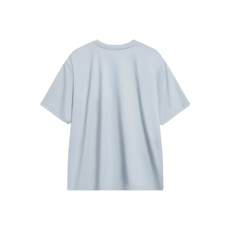 LiNing Sports Life Collection T Shirt Unisex Mist Blue-1