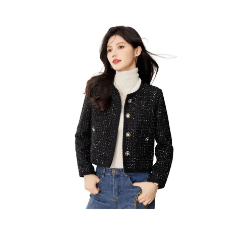 Like The Age Of Water Velvet feel Coat Women's Black