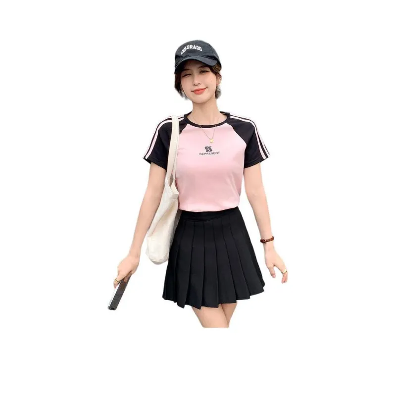 Tonlion T Shirt Women's Light Pink-0