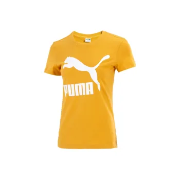 PUMA ESS T Shirts Women's Yellow