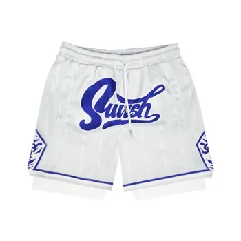 SWISH THE BALL IN Basketball Shorts Unisex Light Gray