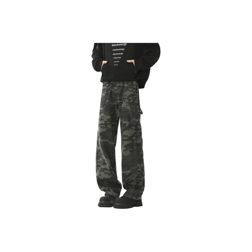 DARK HORSE Casual Pants Unisex Army Green