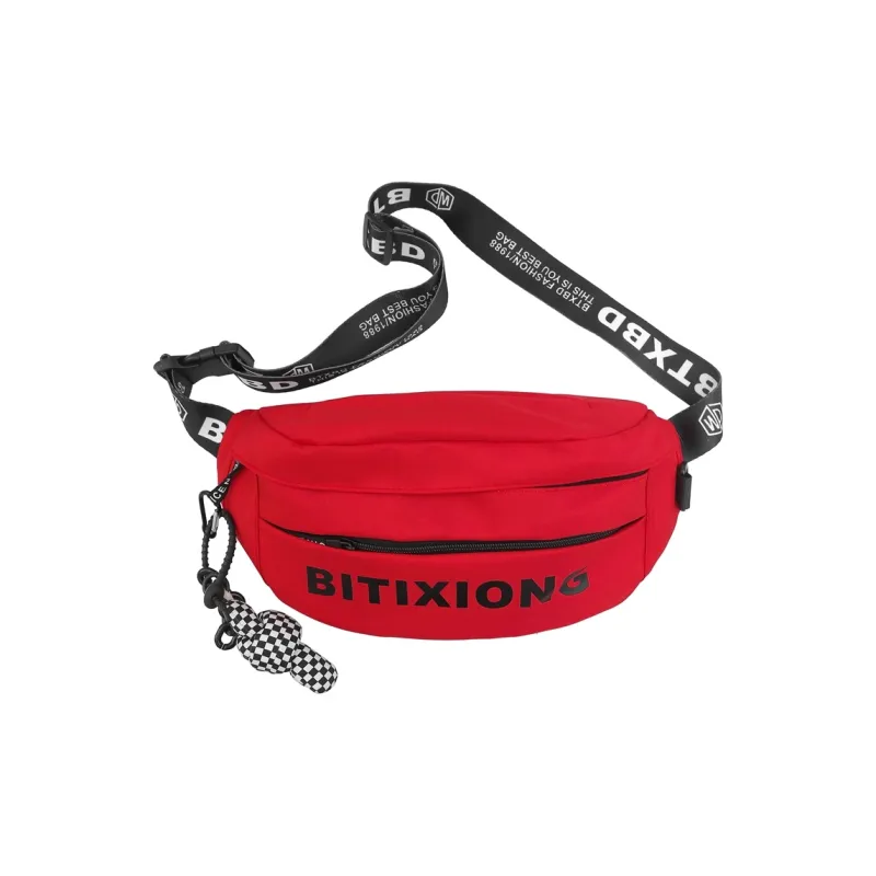 Moonshine Nylon Fanny Pack Regular Unisex Black, White, Red, Orange-8