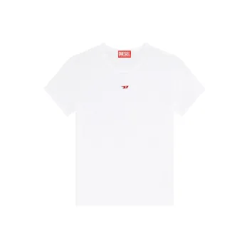 DIESEL T Uncutie Long D Embroidered D Patch T Shirt