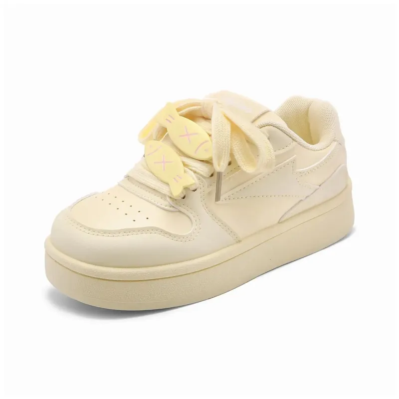 OAOQ Cushioning, Abrasion Resistant, Lightweight, And Breathable Low Top Platform Skateboard Shoes Unisex-16