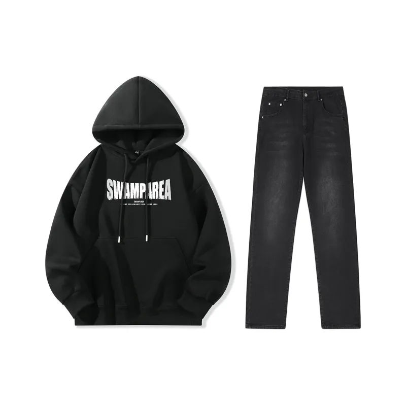 SWAMP AREA Sweatshirt Set Unisex-19