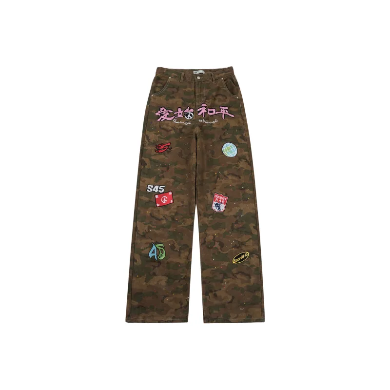 S45 Casual Pants Unisex Camouflage-0