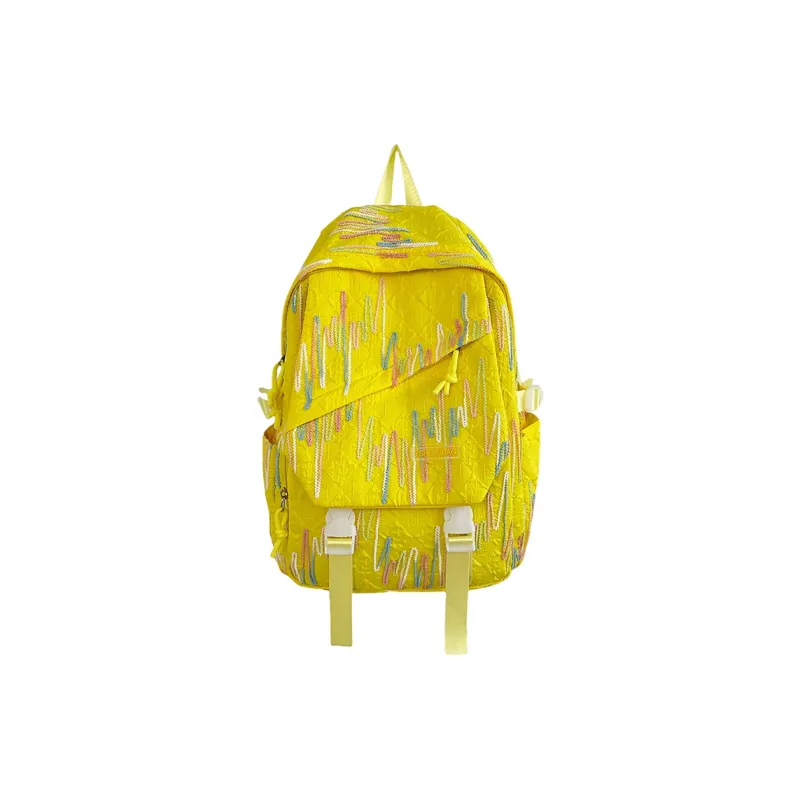 H YXIANG Nylon Backpack Large Size Unisex Multicolor-0