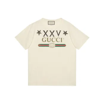 GUCCI Regular T-Shirt Women's Beige Yellow