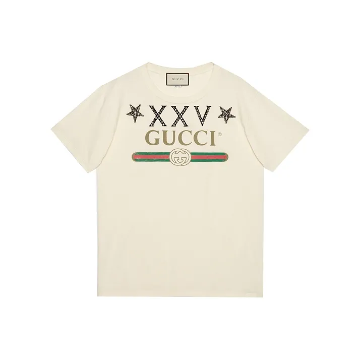 GUCCI Regular T-Shirt Women's Beige Yellow-0