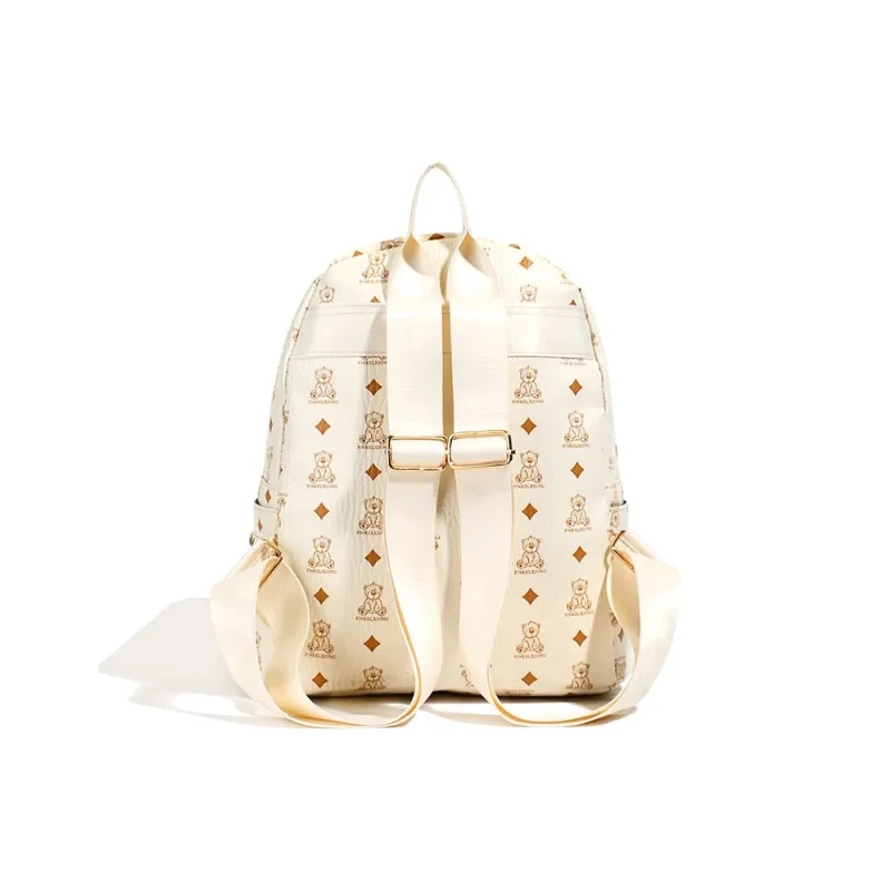 Morellybear PU Backpack Unisex Multicolor-2