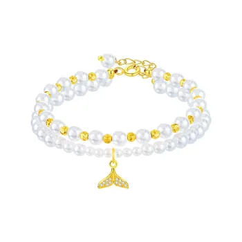 Fu Ru Ji 925 Sterling Silver Shiji Pearl Bracelets Women's