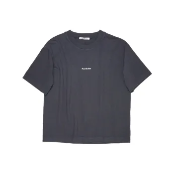 Acne Studios Logo Printed Crewneck T Shirt