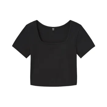 UNIQLO Crop Tops Women's Black