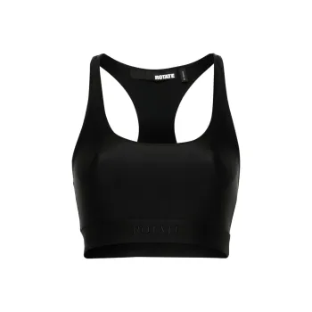 Rotate Logo embroidered Crop Top