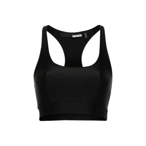 Rotate Logo embroidered Crop Top