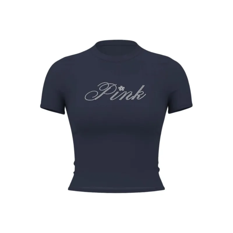 Victoria's Secret T Shirt Women's Marine Blue-0