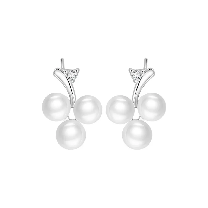 ZHENZHUAOMI Pearl Stud Earrings Women's-0
