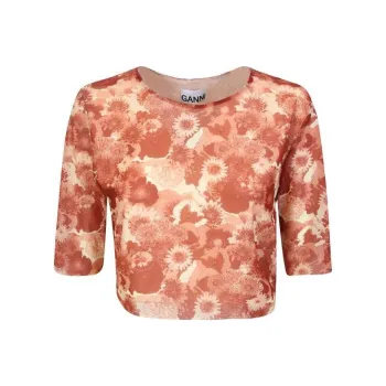 GANNI T Shirt Women's Old Orange