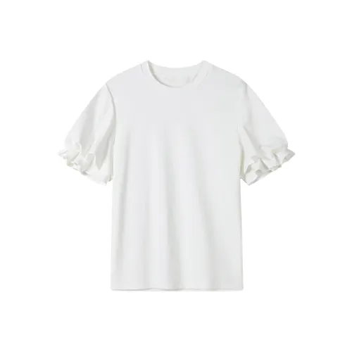 Ning Cai Yuer Puff Sleeve T Shirt Women's