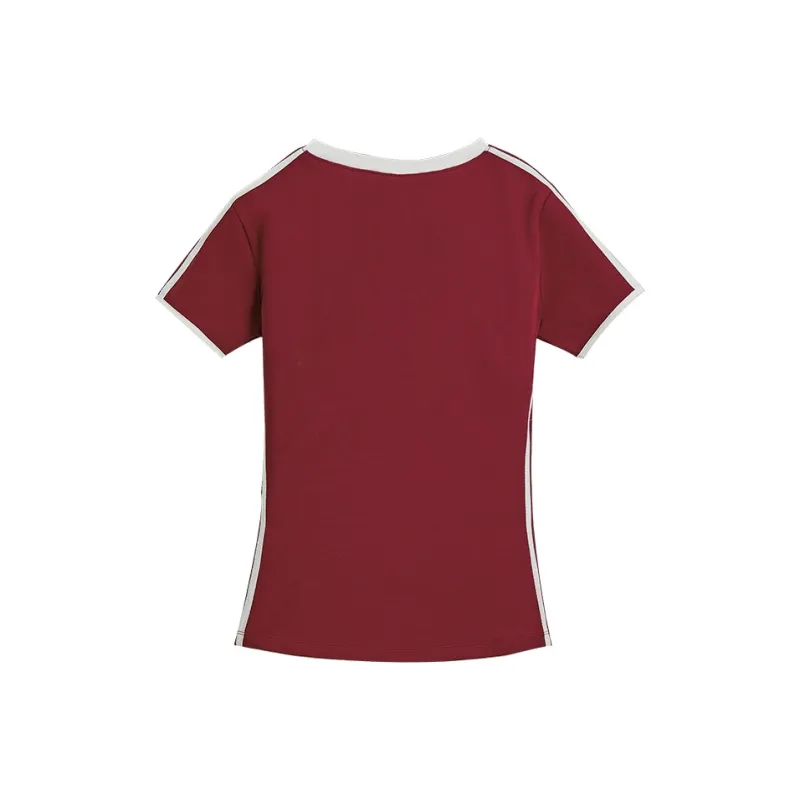 Kawasaki Small Waist Series Badminton Jersey Women's Burgundy-1