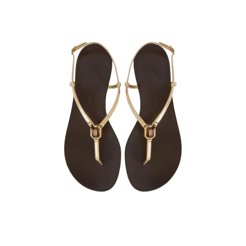 Giuseppe Zanotti/GZ Cameliee One Strap Sandals Women's Gold-2