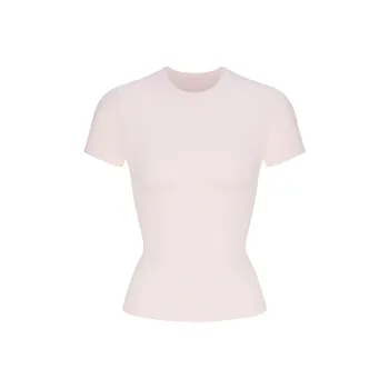 SKIMS SS25 Regular T Shirt Women's BARELY PINK/Light Pink
