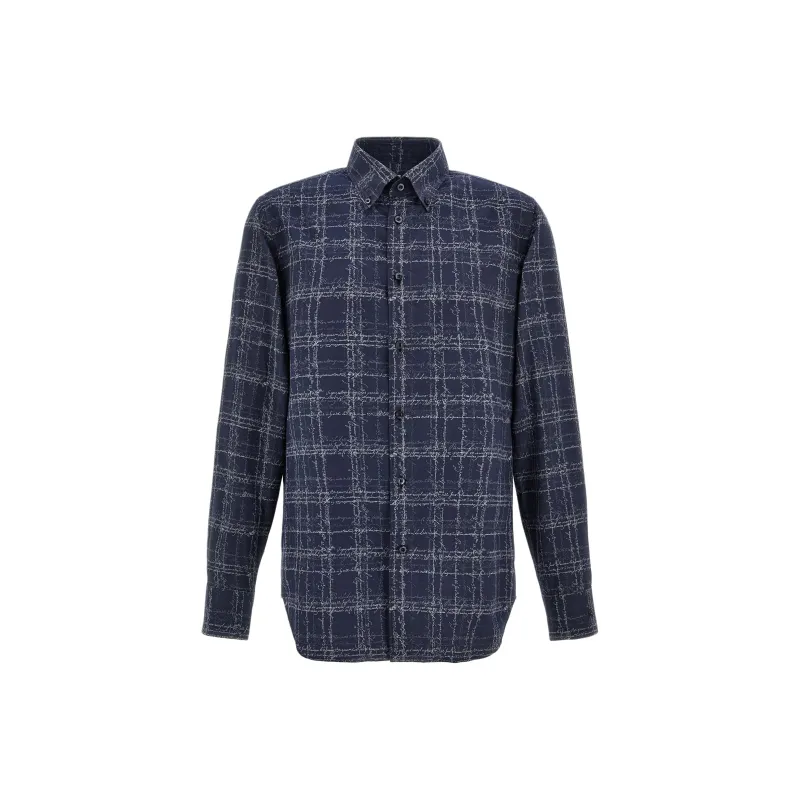 BERLUTI Buttoned Checked Shirt-0