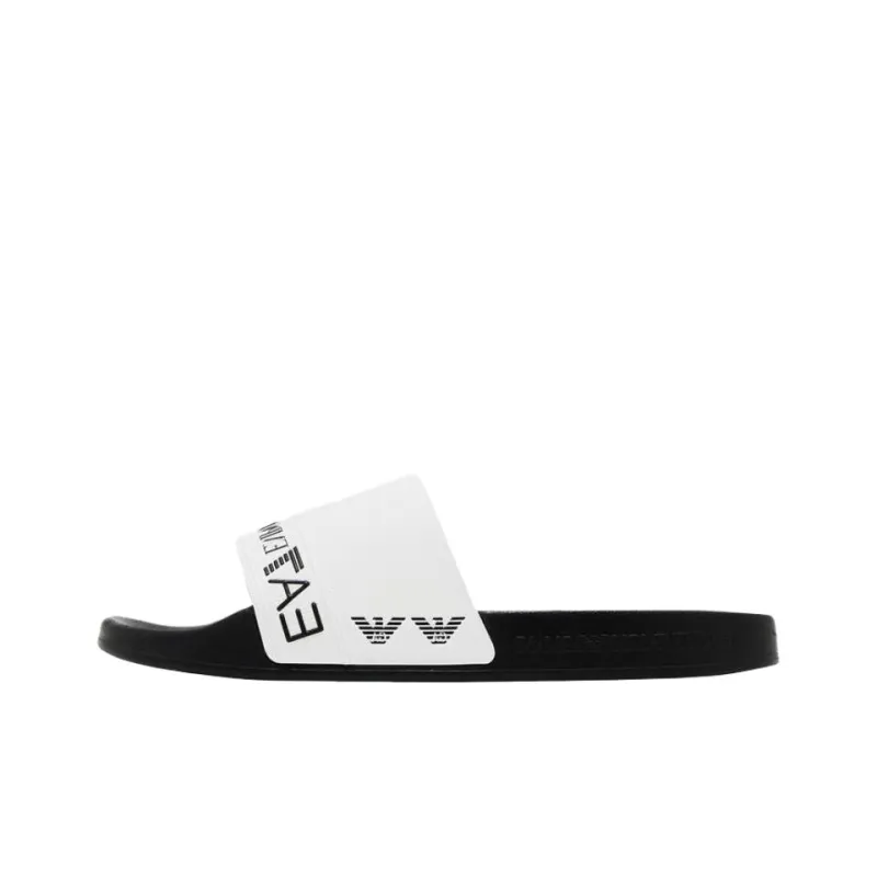 EMPORIO ARMANI EA7 Slide Slippers Unisex White-0