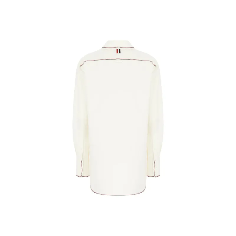 THOM BROWNE Striped trim Shirt-1
