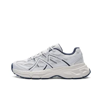 Kappa Back to Back Anti Slip Wear Resistant Low Top Chunky Sneakers Unisex White Blue
