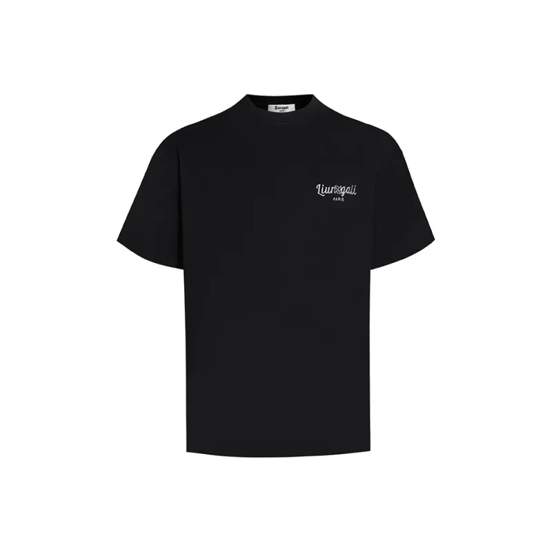 LIUREGALI T Shirts Unisex Black-0