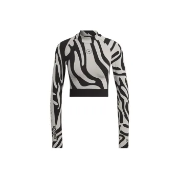 adidas By Stella McCartney Seamless Wolford Crop Top Grey