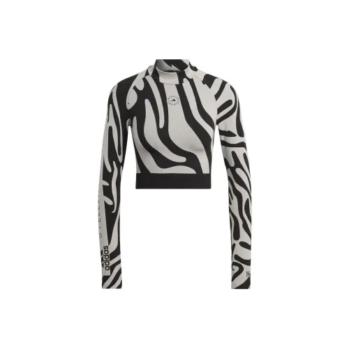 adidas By Stella McCartney Seamless Wolford Crop Top Grey