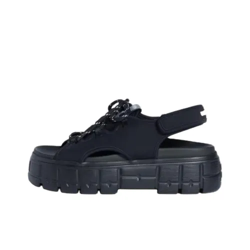 MIU MIU One Strap Sandals Women's Black