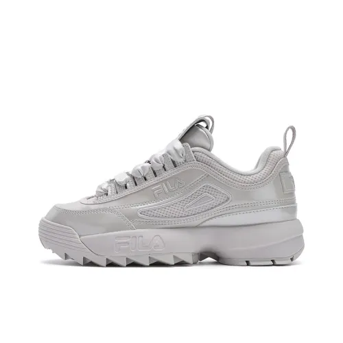 FILA Disruptor 2 Anti Slip Wear Resistant Low Top Casual Shoes Women's Light Gray