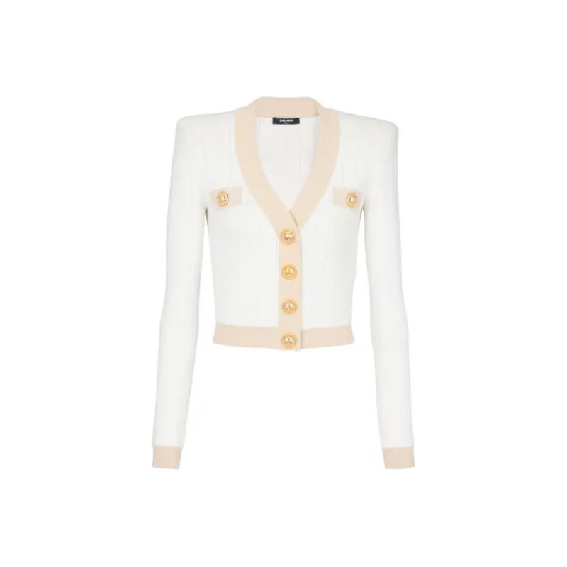 BALMAIN Button front Knitted Cardigan-0
