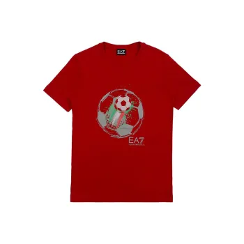 EMPORIO ARMANI EA7 Soccer Jerseys Men Red