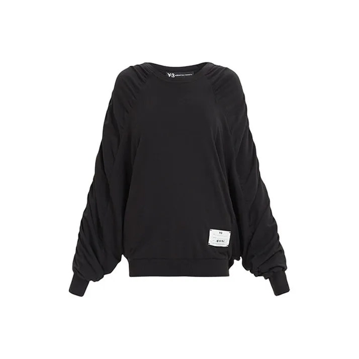 Adidas Y 3 Women's Spandex Crew Sweater Black-0