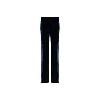 DSQUARED 2 Straight Leg Tailored Cut Velour Pants