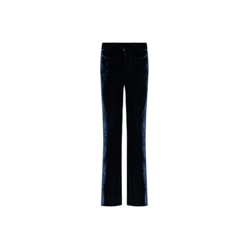 Dsquared2 Straight Leg Tailored Cut Velour Pants-0