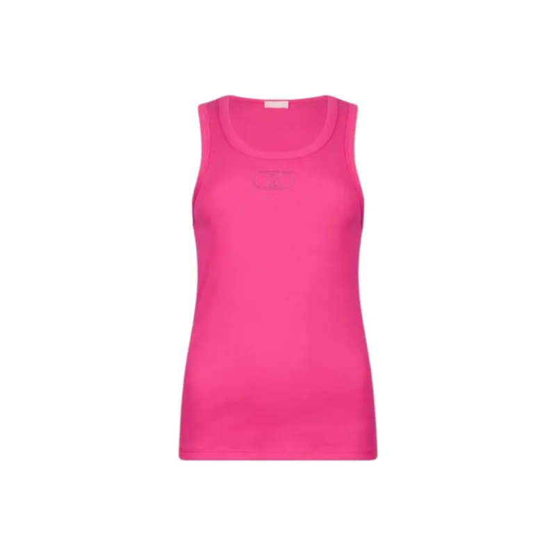 LIU·JO Logo embroidered Tank Top-0