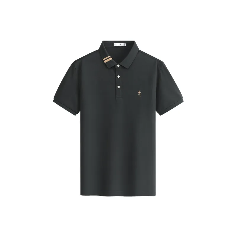 Dance With Wolves Polo Shirt Men's Carbon Gray-0