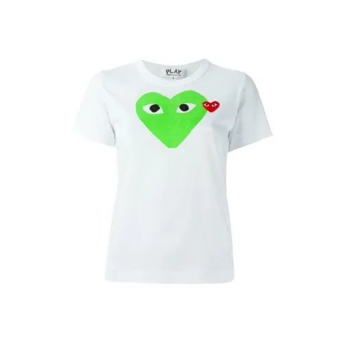 CDG Play T Shirts Women's White